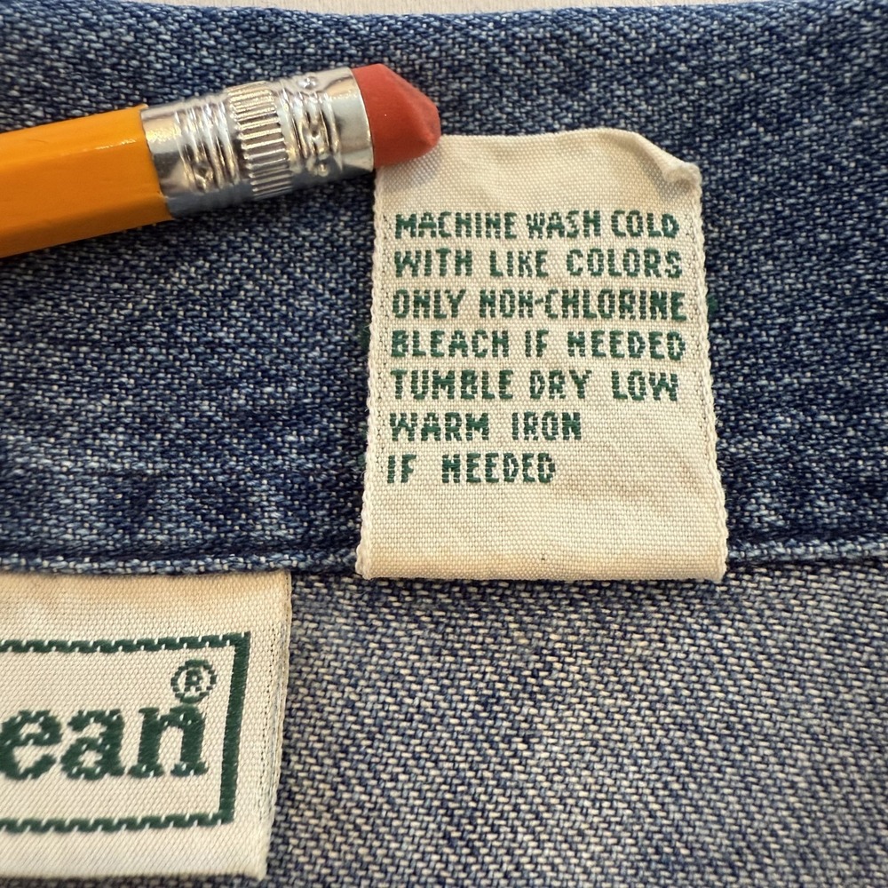 Vintage L.L. Bean Denim Blue Mini Dress - Picture 5 of 6